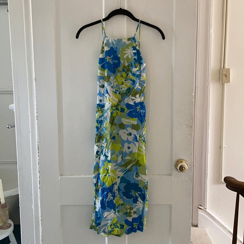Reformation Floral Backless Dress